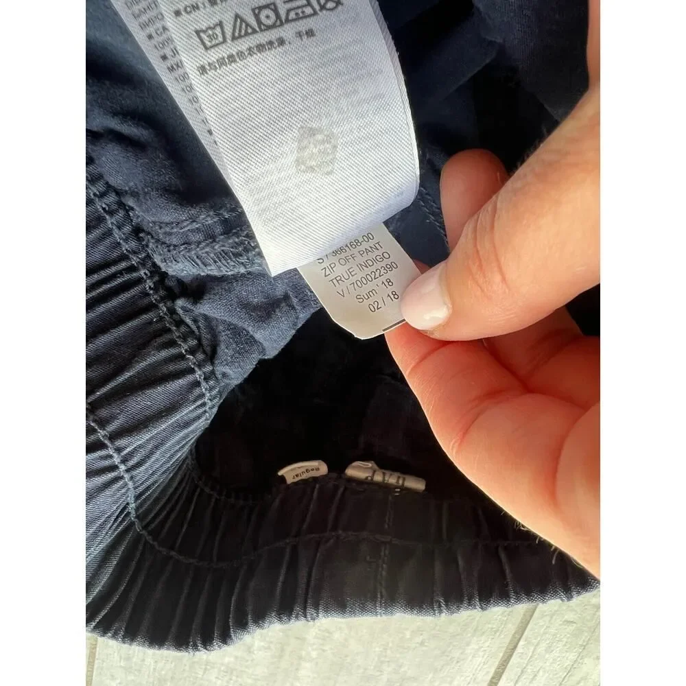 Gap Kids Boys Zip Away Jogger Jeans to Shorts Zip Off Pants S 6-7 Pull On READ!